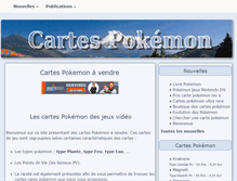 Tablet Screenshot of cartes-pokemon.phortail.org
